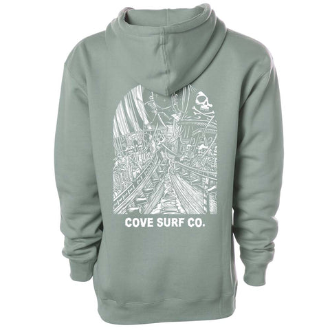 Jolly Roger Hoodie - Sage Green