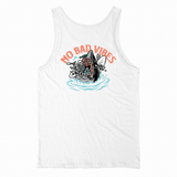 No Bad Vibes Tank Top - White