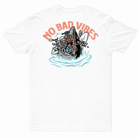 No Bad Vibes Tee - White