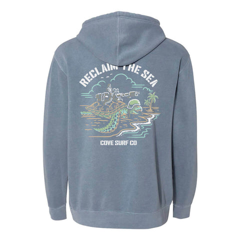 Reclaim the Sea Hoodie - Slate Blue